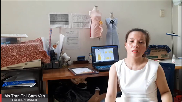 Ms Tran Thi Cam Van đang làm việc tại thành phố HỒ CHÍ MINH