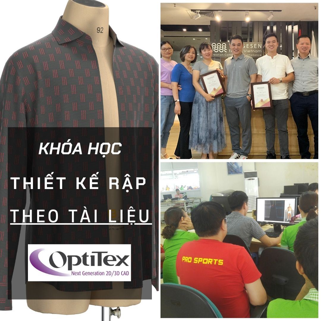 Khóa học thiết kế rập THEO TÀI LIỆU trên phần mềm OPTITEX